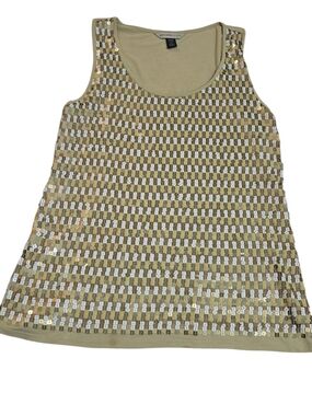 Banana Republic Gold and Silver Sequin Tank